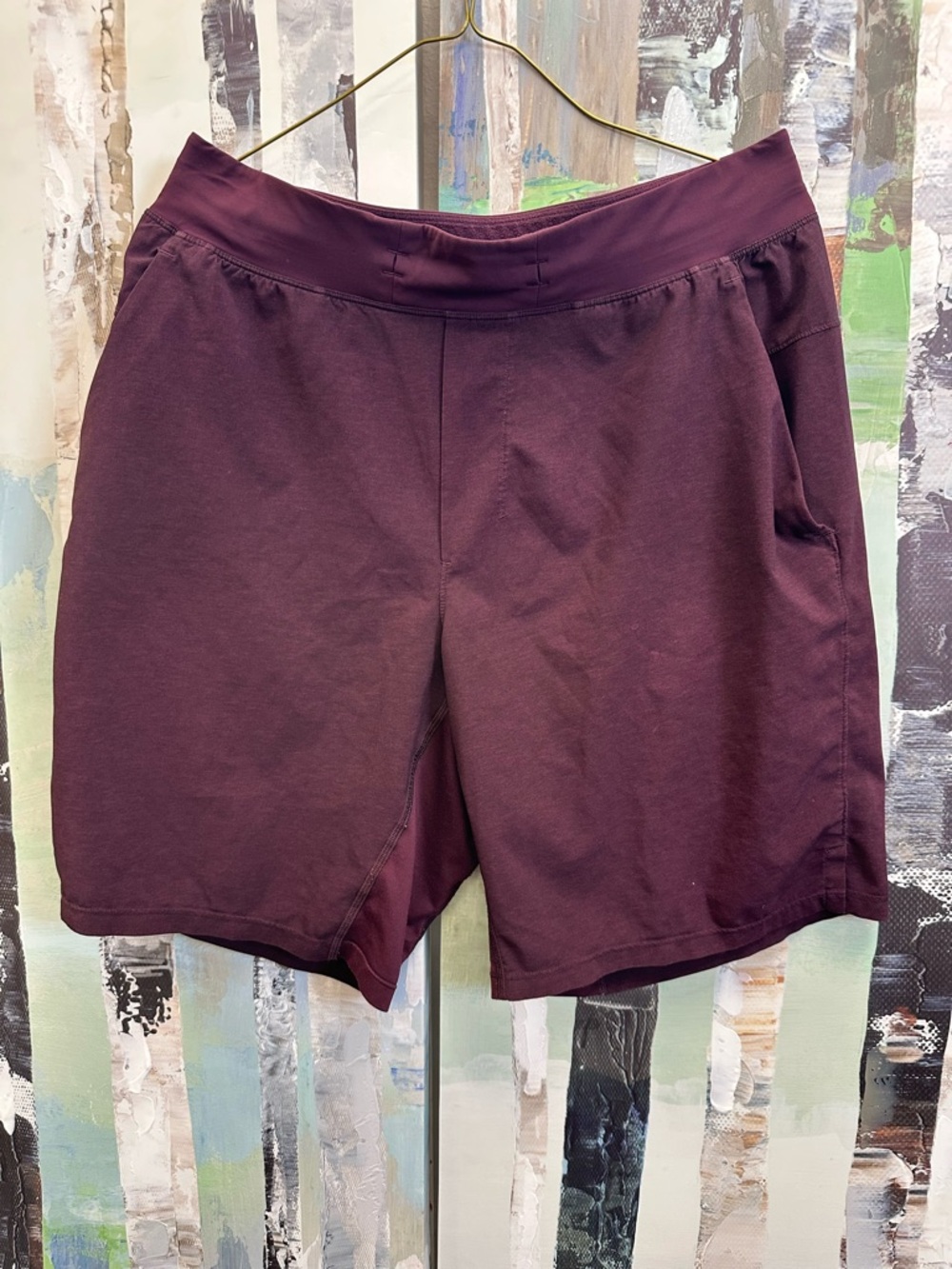 Men's Lululemon Performance Lounge Shorts - Burgundy